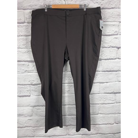 NWT CATHERINES‎ Women's 30W Brown The Universal Dress Stretch Pant Straight Leg - Picture 2 of 7